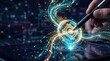 © abc123man - Digital innovation in technology virtual workspace graphic art futuristic design