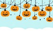© malik - Halloween pumpkin lanterns hanging decoration.