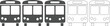 © MdMehedi - Five gray and white bus fronts in different shades and line art isolated on transparent background for design elements  transportation icons