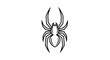 © celek - Stylized black spider graphic with eight legs and round body