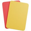 © kaicon - 3d render soccer referee Red and Yellow Cards icon