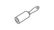 © DilMohammad - Minimalist lint roller vector icon with an editable stroke, perfect for laundry and garment care illustrations. This clean line art graphic is a scalable and customizable hand-drawn design element.