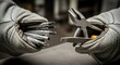 © rika - Hands holding metal tools.