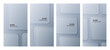 © marruu - Glass morphism vector background with rectangular shapes. Transparent frosted panel layers for modern UI design. Abstract geometric template and trendy interface graphic element.