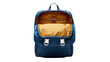 © Andrei - Open Blue Nylon Backpack with Beige Interior and Buckle Flaps