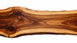 © Lily - Natural live edge walnut wood slab with intricate grain patterns, isolated on transparent background