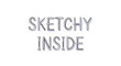 © Bernada - Hand-drawn sketchy text 'Sketchy Inside' on white background