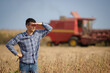 © Budimir Jevtic - Farmer checks fields during harvest season