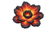 © Mark - Fiery bloom: vibrant glowing flower with lava-like petals in digital art design