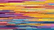 © Nadiyal - Vibrant abstract mosaic of horizontal lines in a rainbow of colors