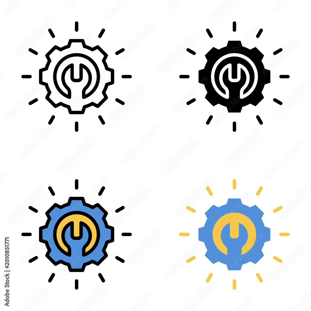 Recovery icon collection of various styles for design branding, print ...