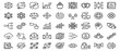 © Sharea - Collection of hand drawn line art icons representing technology data and business concepts. Outline icon collection. Editable stroke. Vector illustration.