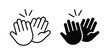 © nancy - High Five icon vector design and illustration.