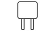 © Mr - Clean and scalable vector icon illustration representing a basic electronics power component suitable for electrical engineering projects digital technology platforms and minimalist flat design