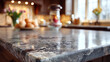 © Shahazadi - Polished granite kitchen countertop surface close up with countertop interior material