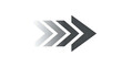 © Graphics Zoo Review - Grey arrow icons pointing right isolated on transparent background
