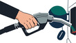 © desik - Hand holds fuel nozzle to fill vehicle