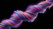 © Oleksandr - Colorful Twisted Fiber Abstract Fiber Colorful Twisted Art Design Vibrant Texture. Concept featuring fiber, colorful, twisted, art, design for professional commercial design.