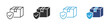 © Kamrul - Secure delivery icons, Protected package symbols, Verified shipping vector icons, Safe parcel icon pack