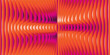 © besok - Abstract geometric background featuring a dynamic wave pattern with a vibrant color gradient shifting from bright orange to deep magenta and purple.