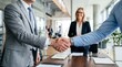© আখিরাতের প্রস্তুতি - Business Handshake in Office Partnership Agreement Concept