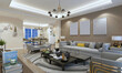© murattellioglu - 3d render of luxury home interior, living room