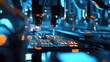 © vectorwin - Robotic arm precisely placing components onto a circuit board, illustrating advanced automation, high technology, and sophisticated engineering in modern electronics manufacturing processes