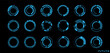 © Khalim Taufiqi - Set mega circle technology or round futuristic. Vector editable