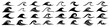© Anna - Ocean wave silhouettes and simple icons collection in minimalist graphic style