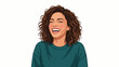 © Aef - Portrait of a Cheerful Young Woman Laughing with Joy