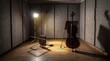 © Kaff - Cello and Fallen Chair in a Soundproofed Room