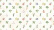 © Denisa - Fresh produce watercolor illustrations including strawberries blueberries broccoli and carrots