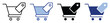 © Maestro - Shopping cart price tag icons indicating sales, offers, and ecommerce purchasing.