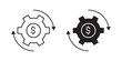 © MuhammadKhaqan - Cost optimization icon Finance Automation Gear Vector Icons Money Processing Technology Symbol Set Automated Payment System Icons