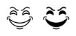 © Mahmudullah - Laughing Face Icons, Joyful Expression Vector Art, Happy Emoticon Symbols, Playful Smiley Faces, Set of Two