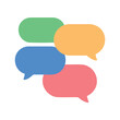 © Studicon - Overlapping colorful speech bubbles create a vibrant and dynamic composition