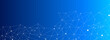 © Muhammad - Abstract blue gradient technology background with white polygon network connection lines and nodes design