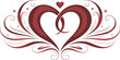 © Misho x Mamun - Eternal Bonds ,A Romantic Vector ,Heart bonds,Dynamic heart feeling,love bonds, Half heart designs. silhouette vector illustration