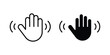 © Tareem - Hello icon on white background, simple icons.