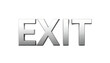 © ZiaUr - Exit word isolated on white background