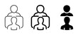 © Nusrat - User Icons Set, People Symbols, Team Members, Group Representation, Human Figures, Silhouette Icons, Teamwork Graphics