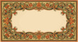 © kiki - Vintage Floral Ornamental Border Frame with Decorative Foliage