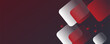 © yakult - White background with abstract red grey square decoration. Vector illustration for modern presentation background, brochure design, business card background, website slider, landing page