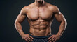 © abusuhail - Detail of perfectly shaped male upper body with abdominal muscles