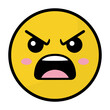 © Flokind STD - Angry Yellow Emoji Face Icon