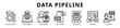 © azaya - Data Pipeline web banner icon illustration