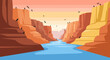 © Ahyar - Majestic River Flowing Through Grand Canyon Landscape.