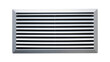 © Aoife - Isolated white rectangular plastic air ventilation grille or vent for indoor climate control