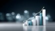 © Achirawee - AI-powered financial analytics with urban background, glowing charts, copy space