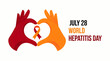 © Gambar - World Hepatitis Day awareness campaign symbol